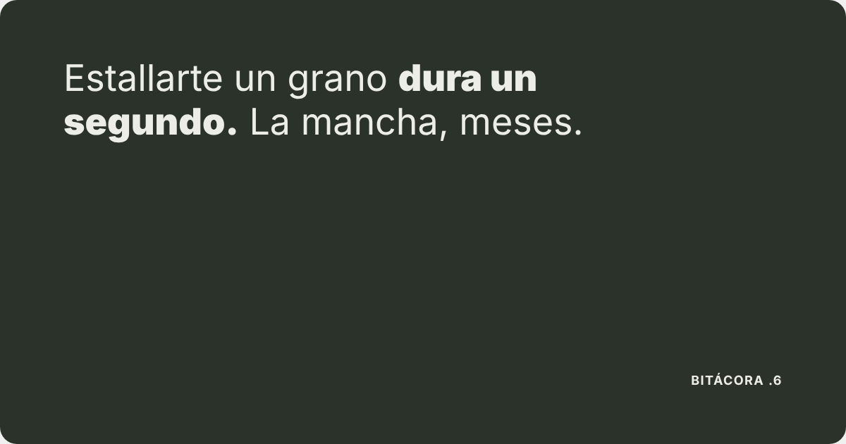 Granos y puntos negros en hombres