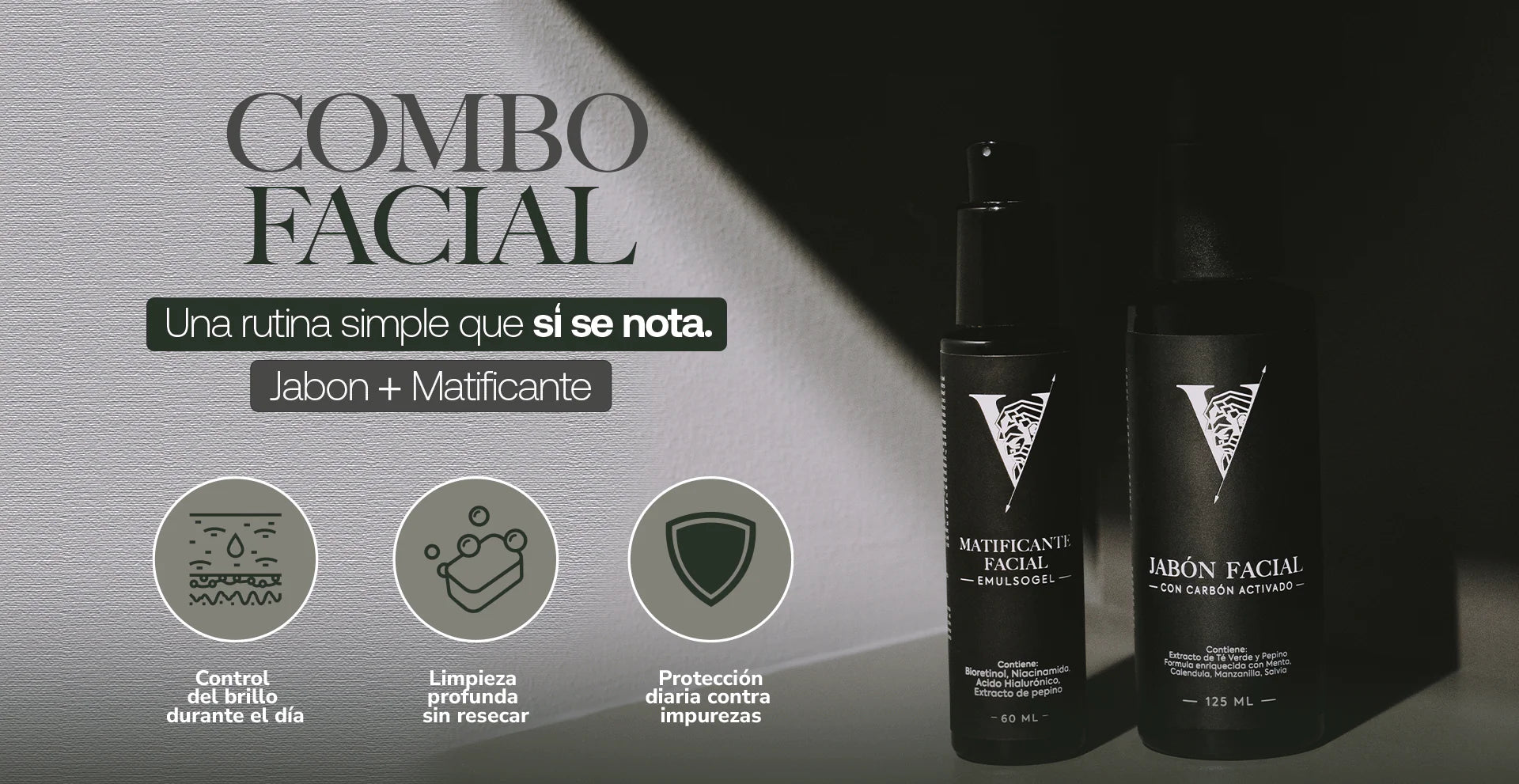 Beneficios del combo facial de Virtus